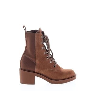 Gianvito Rossi Tan Lace Up Boots